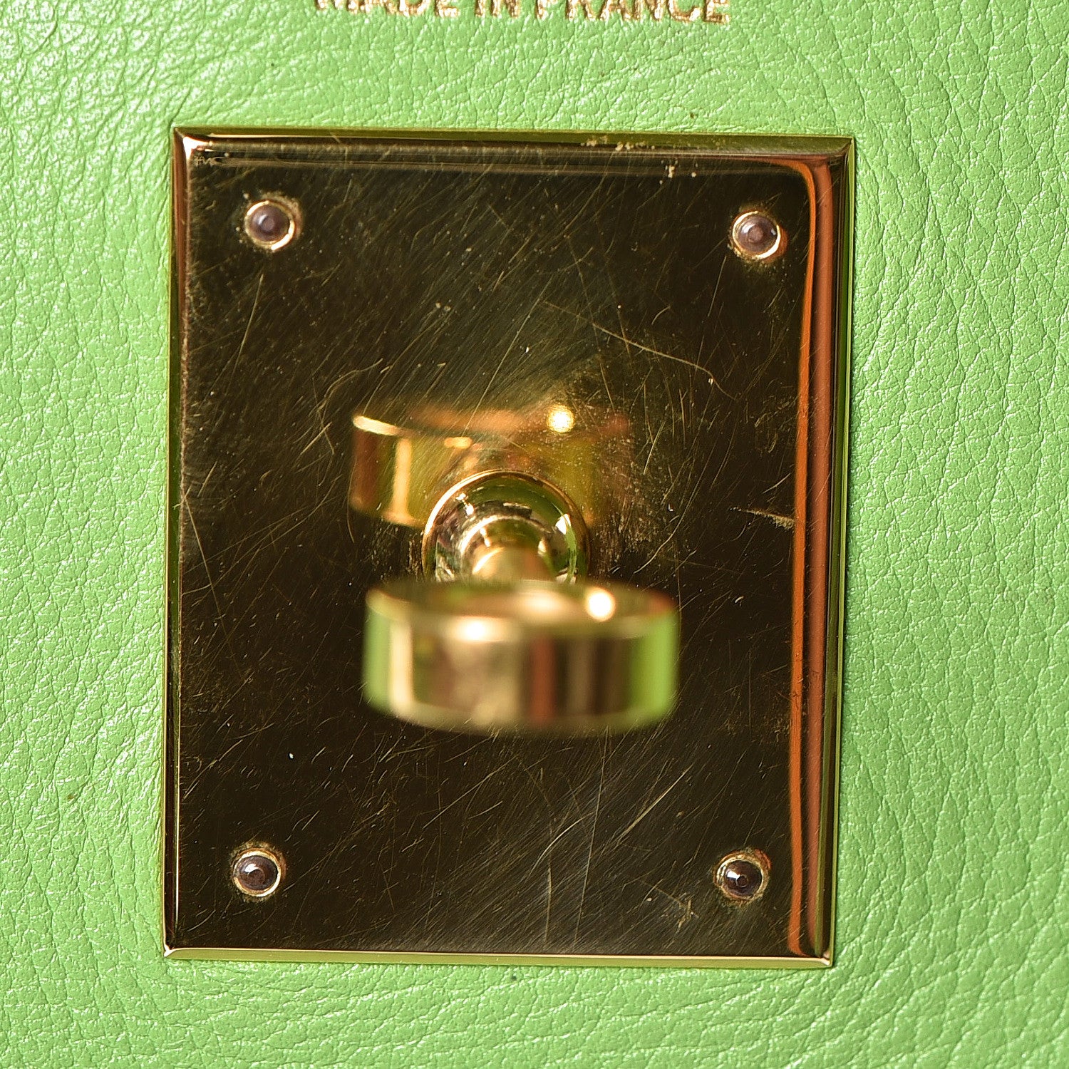 Hermes Veau Gulliver Kelly Retourne 32 Vert Cru 21 of 46