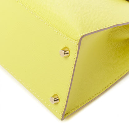 Hermes Epsom Kelly Sellier 28 Lime 7 of 33