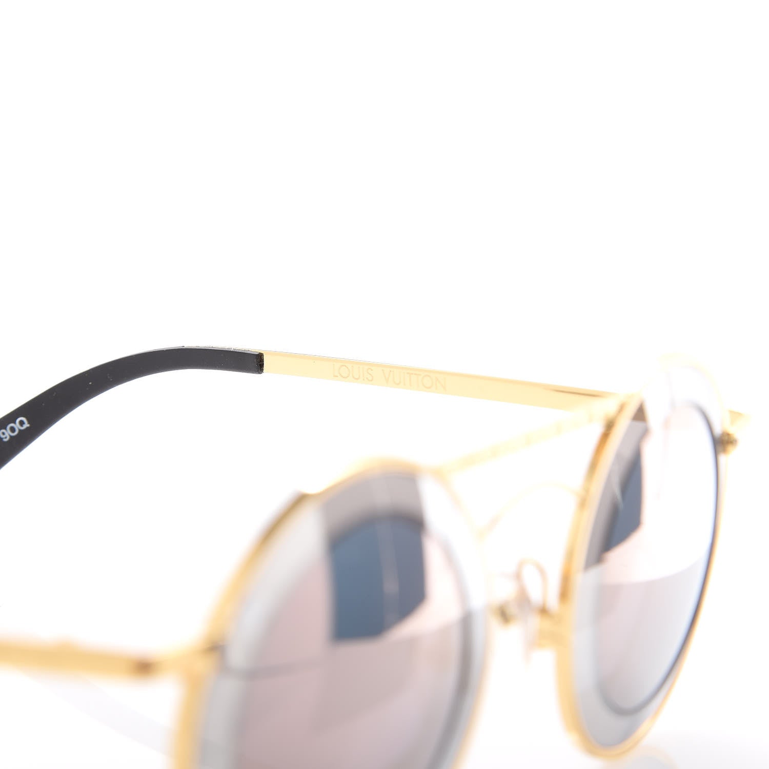 Louis Vuitton Round Metropolis Sunglasses Z0907U Gold 7 of 9