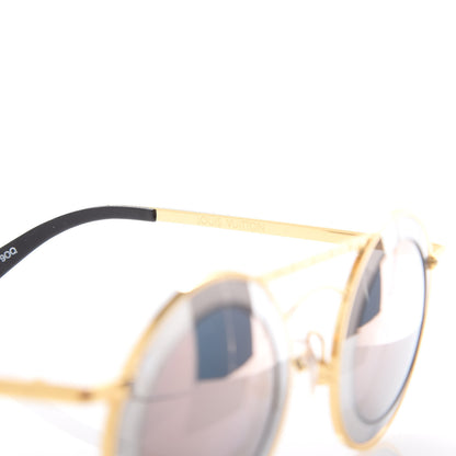 Louis Vuitton Round Metropolis Sunglasses Z0907U Gold 7 of 9