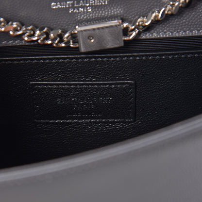 Saint Laurent Grain De Poudre Small Monogram Kate Satchel Storm 6 of 6
