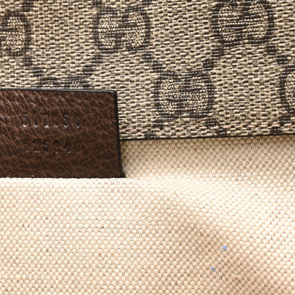 Gucci GG Supreme Monogram Web Small Neo Vintage Double Flap Messenger Bag Beige New Acero Acero 7 of 10