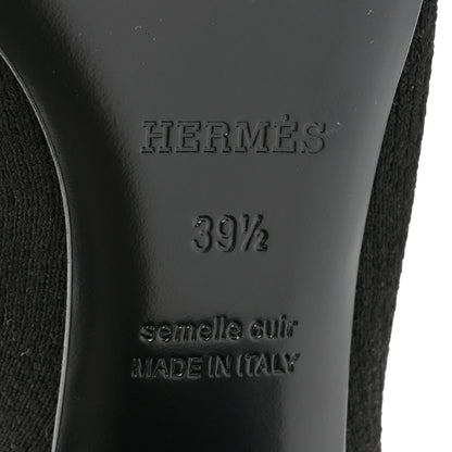 Hermes Knit Calfskin Volver 60 Ankle Boots 39.5 Black 6 of 9