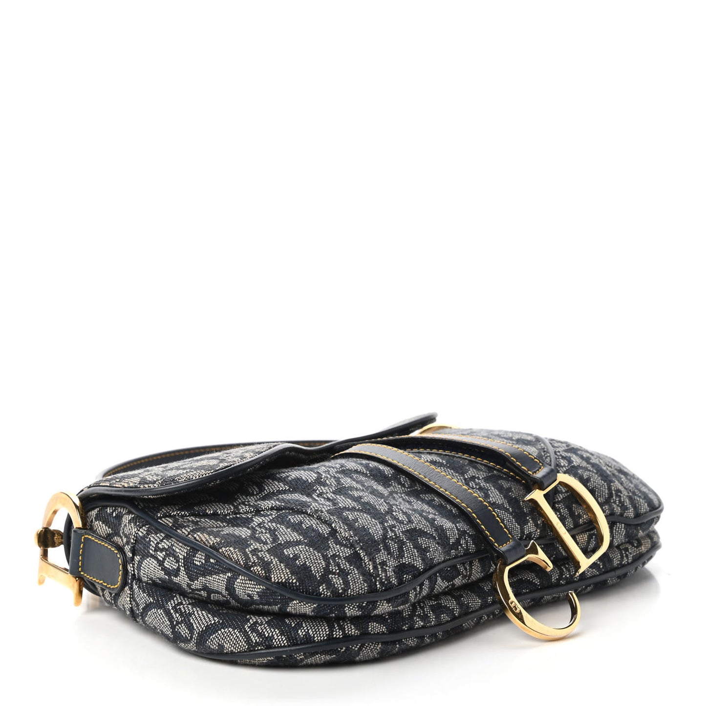 Monogram Double Saddle Bag Navy Blue
