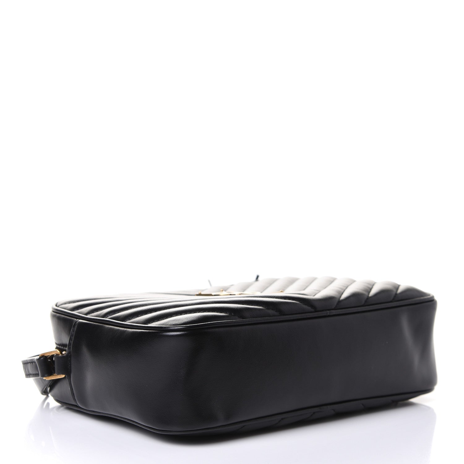 Saint Laurent Calfskin Matelasse Monogram Lou Camera Bag Black 4 of 11