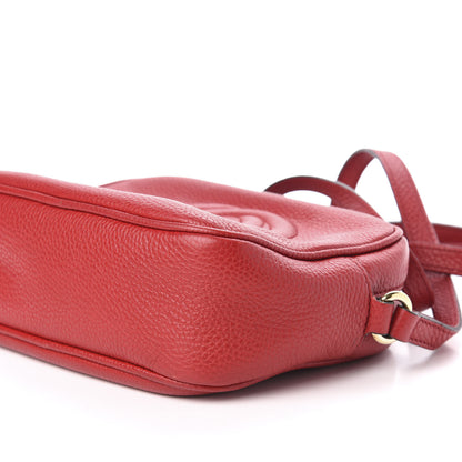 Gucci Pebbled Calfskin Small Soho Disco Bag Tabasco Red 12 of 21