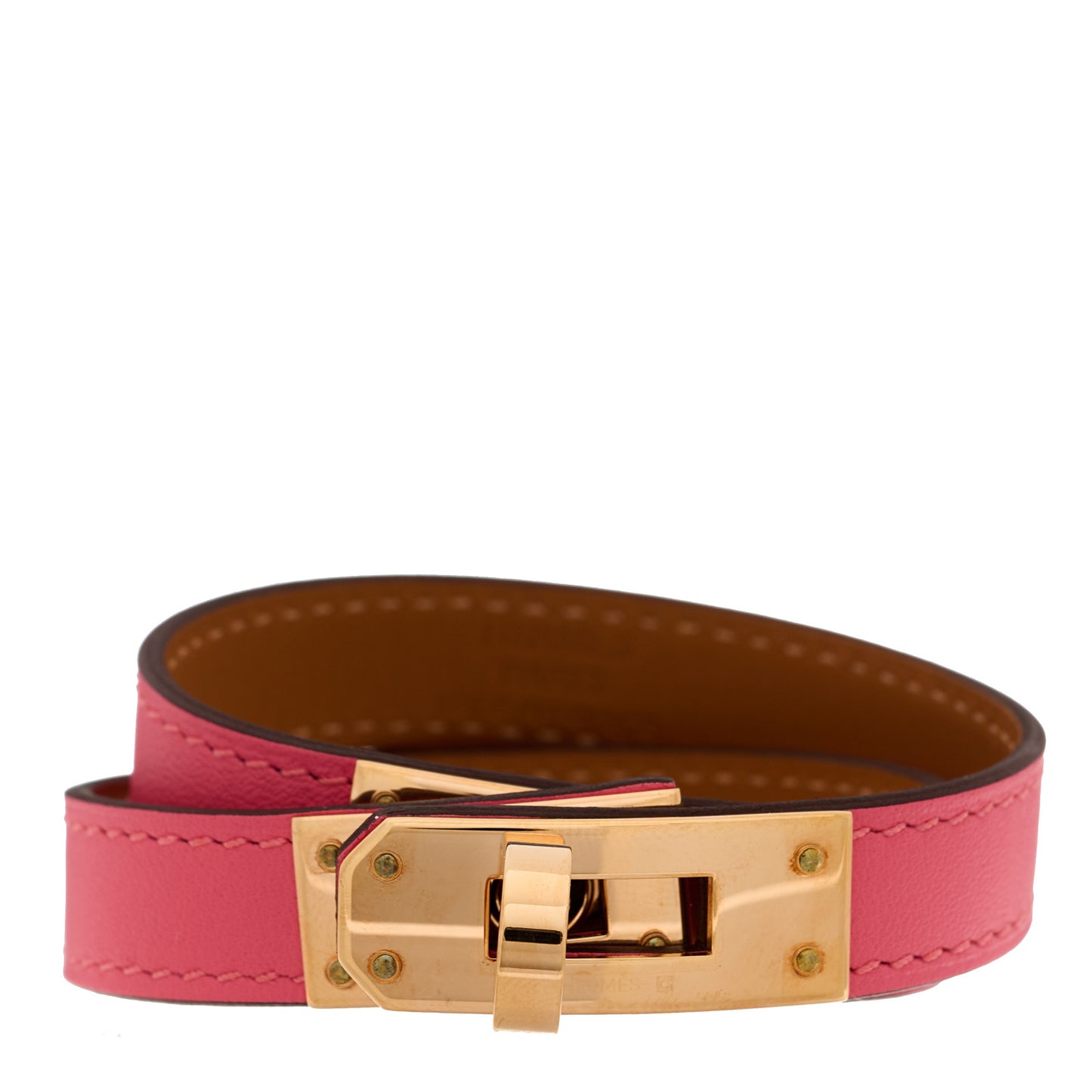 Swift Kelly Double Tour Bracelet T2 Rose Azalee