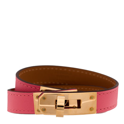Hermes Swift Kelly Double Tour Bracelet T2 Rose Azalee 1 of 7
