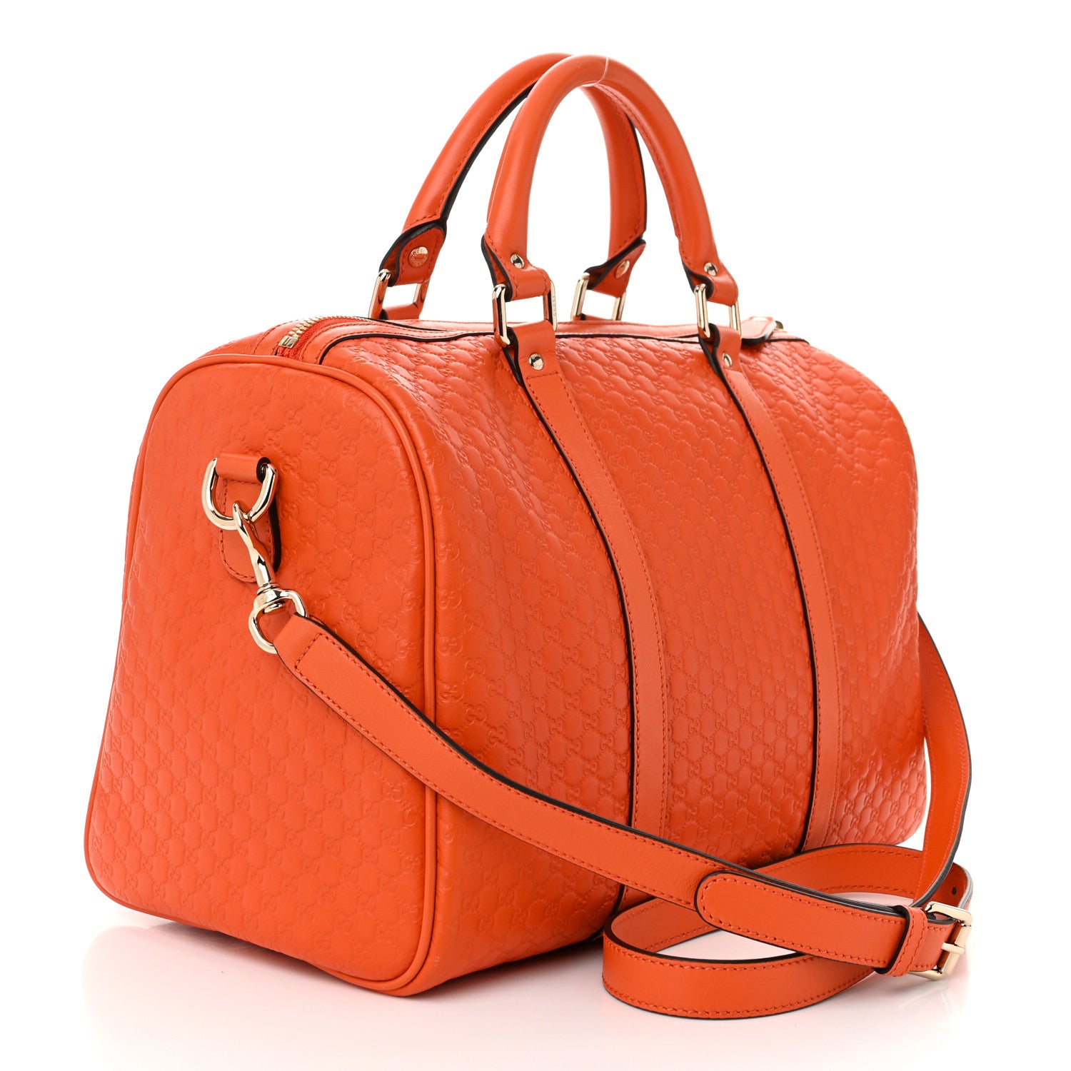 Gucci Microguccissima Medium Joy Boston Sun Orange 3 of 10