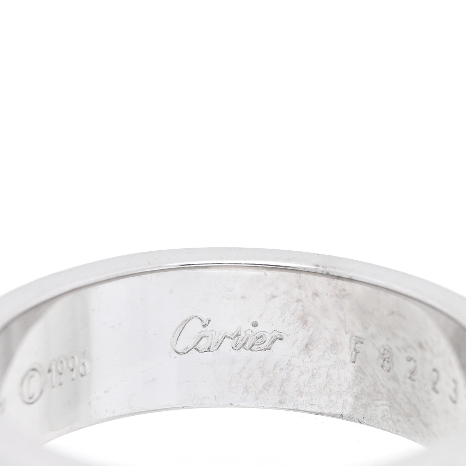 Cartier 18K White Gold 5.5mm LOVE Ring 57 8 4 of 4