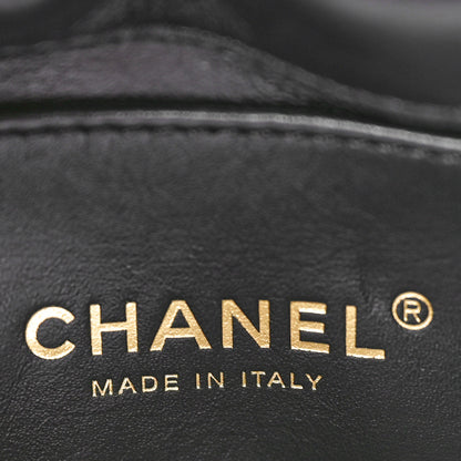 Chanel Lambskin Quilted Mini Color Match Flap Black 6 of 10