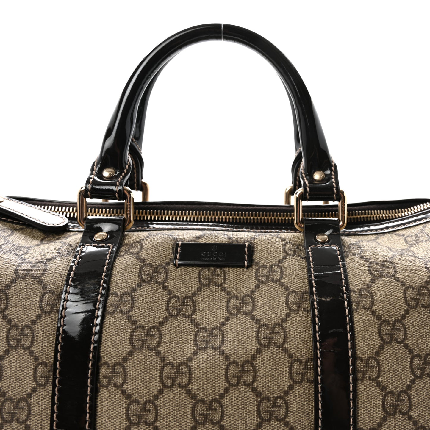 GG Plus Monogram Medium Joy Boston Dark Brown