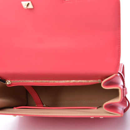 Delvaux Calfskin MM Tempete Satchel Rose Candy 5 of 9