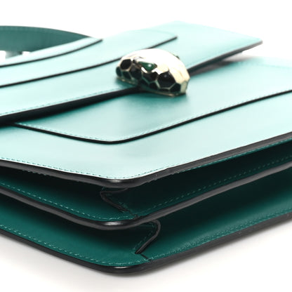 Bulgari Calfskin Serpenti Forever Top Handle Emerald Green 9 of 10