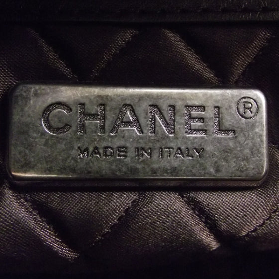 Calfskin Open Tote Chain Briefcase Bag