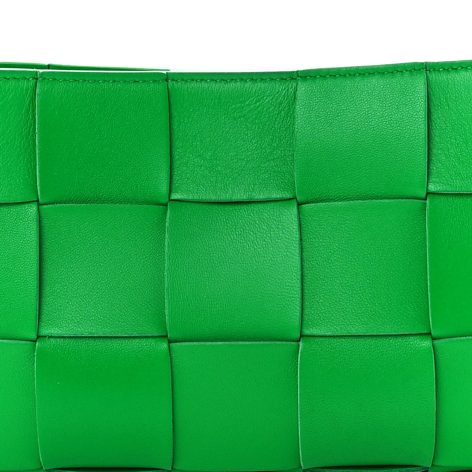Bottega Veneta Calfskin Maxi Intrecciato Cassette Pouch On Strap Parakeet 9 of 12