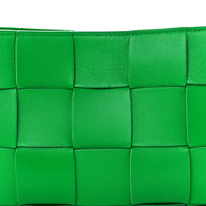 Bottega Veneta Calfskin Maxi Intrecciato Cassette Pouch On Strap Parakeet 9 of 12