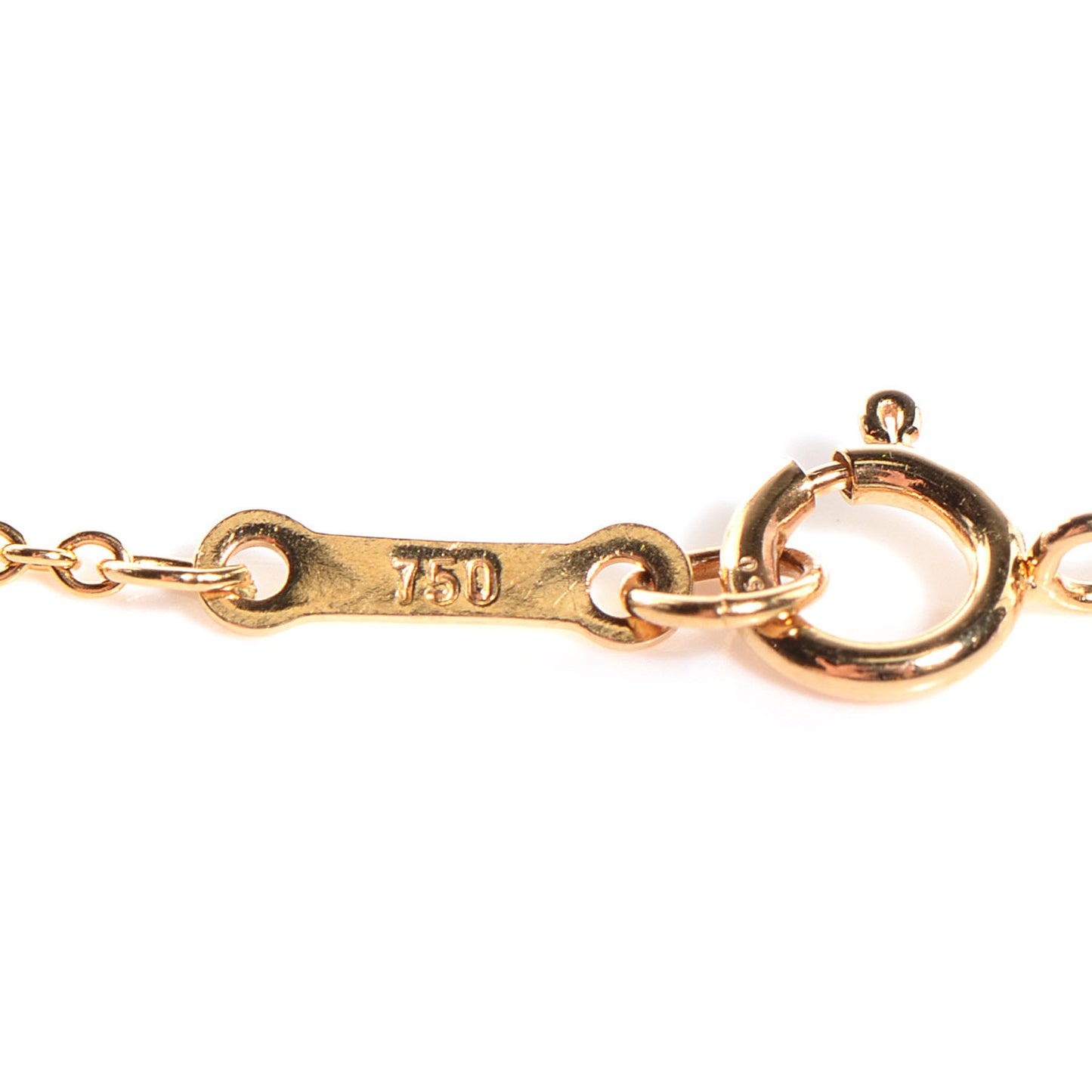 18K Yellow Gold Diamond .42ct Elsa Peretti Diamonds by the Yard Pendant Necklace