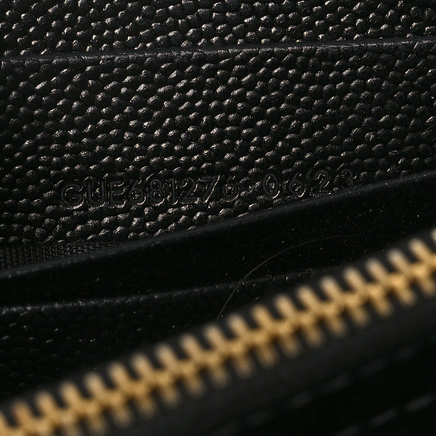Grain De Poudre Mixed Matelasse Triquilt Large Monogram Wallet Black