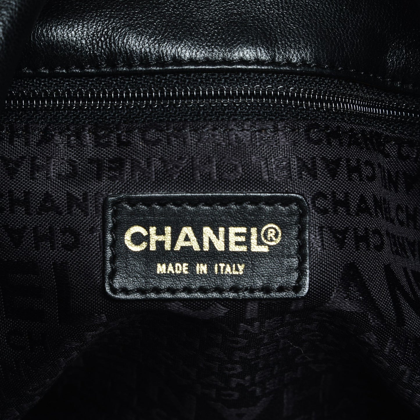 Lambskin Small Olsen Shoulder Bag Black Beige