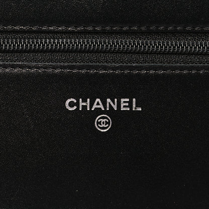 Chanel Calfskin Quilted Cambon Wallet on Chain WOC Black 6 of 11