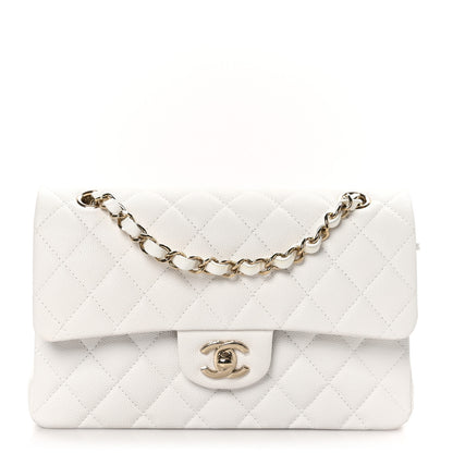 Chanel Caviar Quilted Small Double Flap White 1 of 10