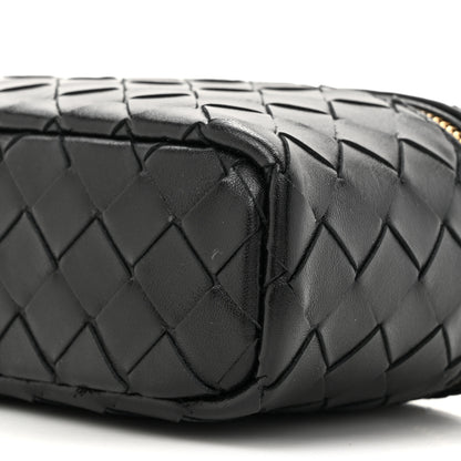 Bottega Veneta Calfskin Intrecciato Bang Bang Vanity Case Black 8 of 9