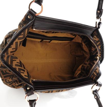 Fendi Zucca Large Chef Shopper Tote Tobacco 5 of 8