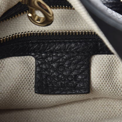 Gucci Pebbled Calfskin Medium Soho Chain Shoulder Bag Black 6 of 9