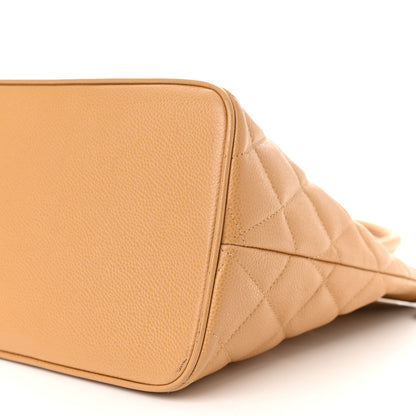 Chanel Caviar Quilted Medallion Tote Beige 10 of 13