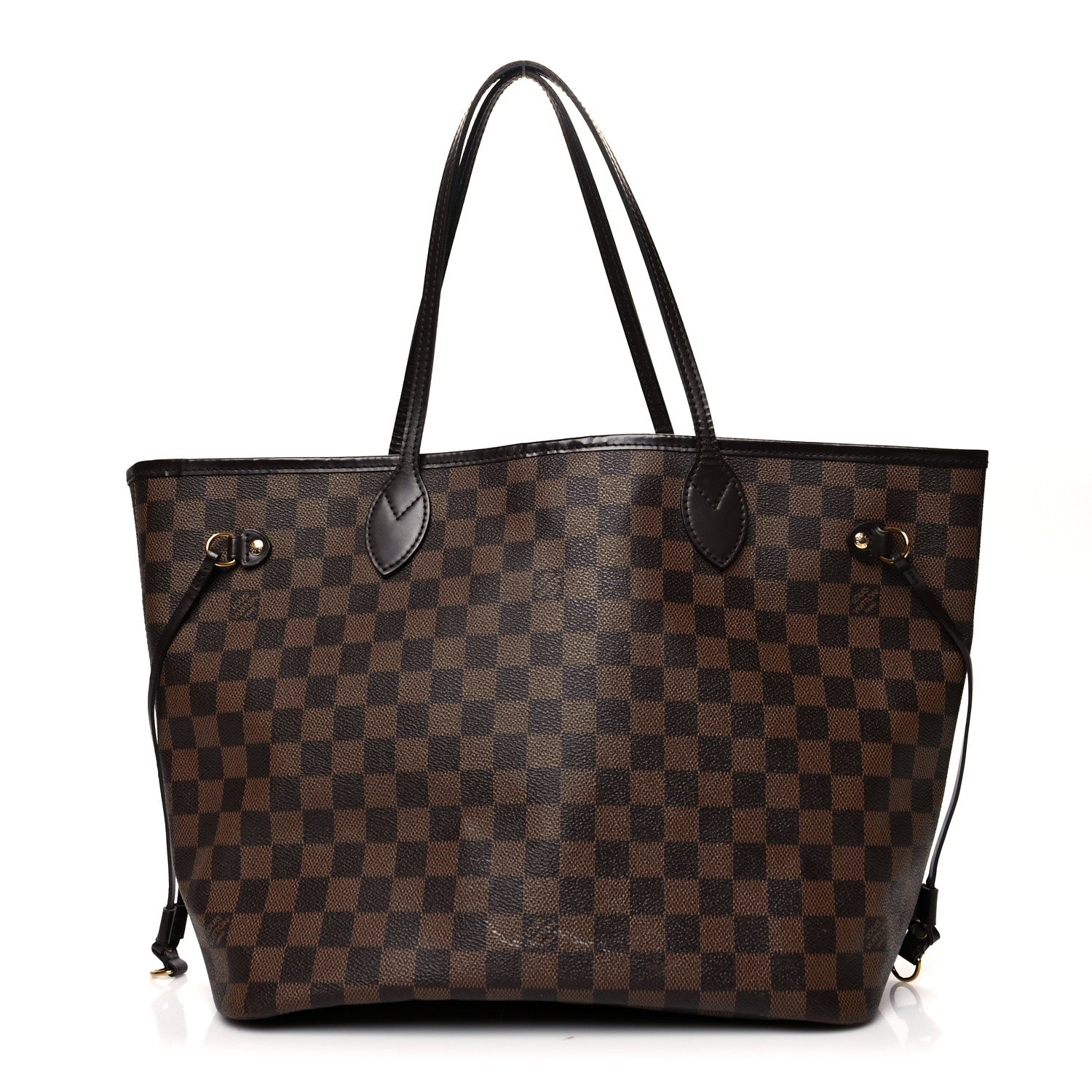 Louis Vuitton Damier Ebene Neo Neverfull MM Rose Ballerine 1 of 12