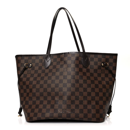 Louis Vuitton Damier Ebene Neo Neverfull MM Rose Ballerine 1 of 12