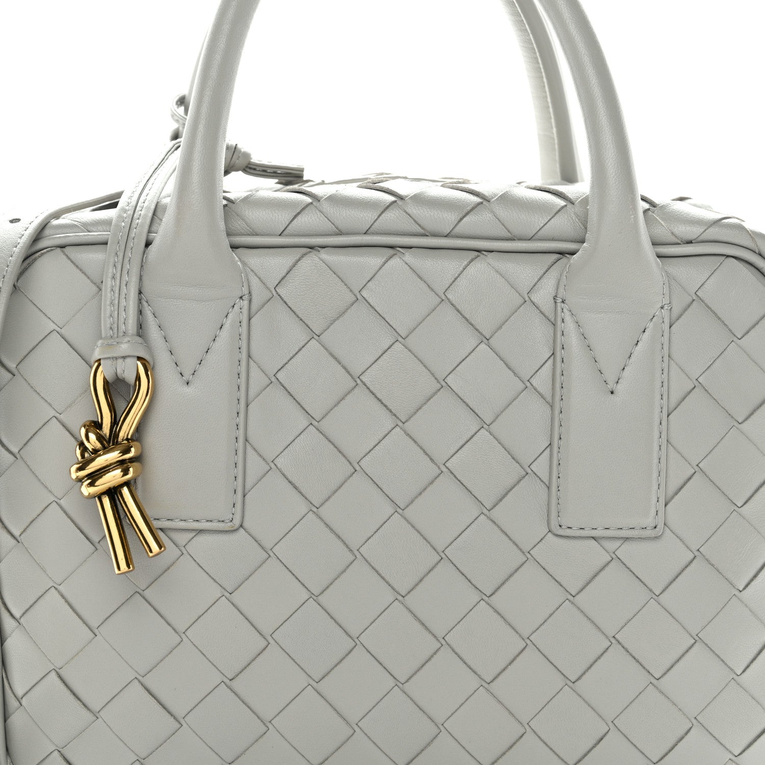 Bottega Veneta Lambskin Intrecciato Small Getaway Agate Grey 8 of 10
