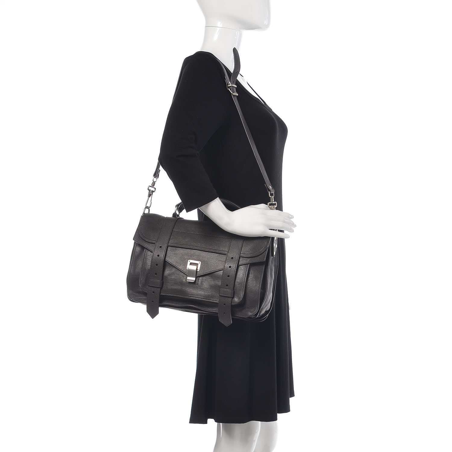 Proenza Schouler Lambskin Medium PS1 Satchel Pepe 2 of 10