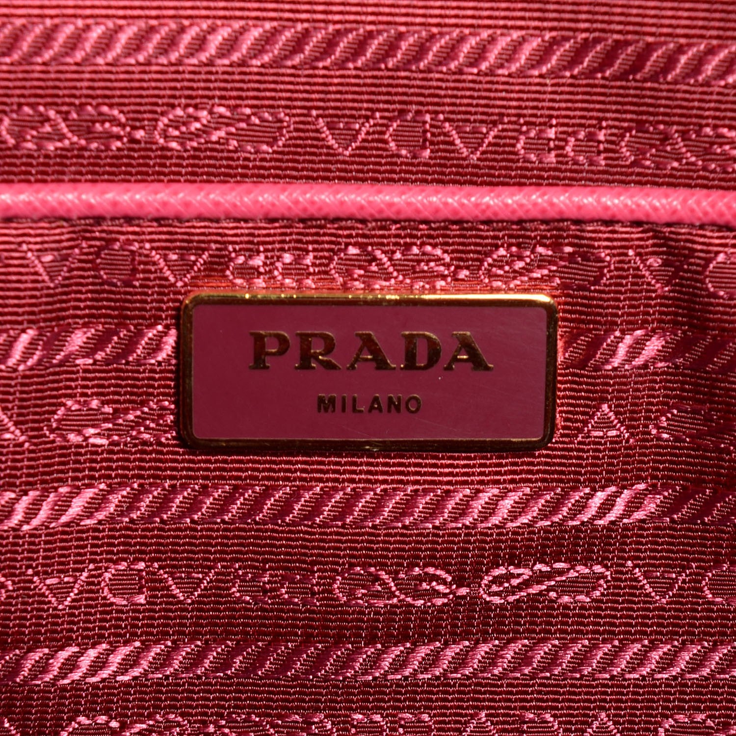 Prada Saffiano Lux Double Handle Shopping Tote Peonia 7 of 9