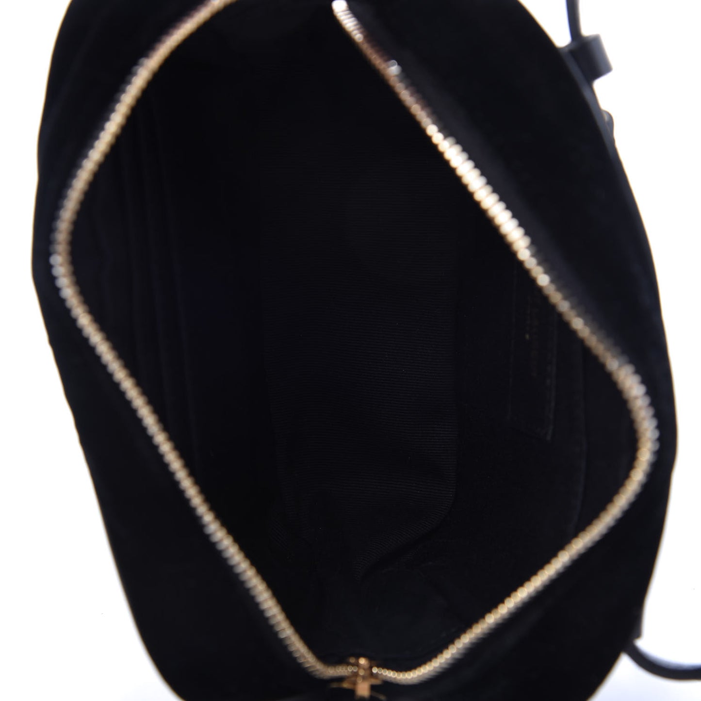 Velour Matelasse Monogram Lou Camera Bag Black
