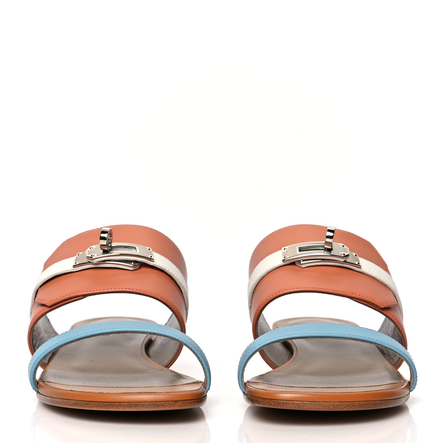 Calfskin Avenue Sandals 37 Rose Bubinga
