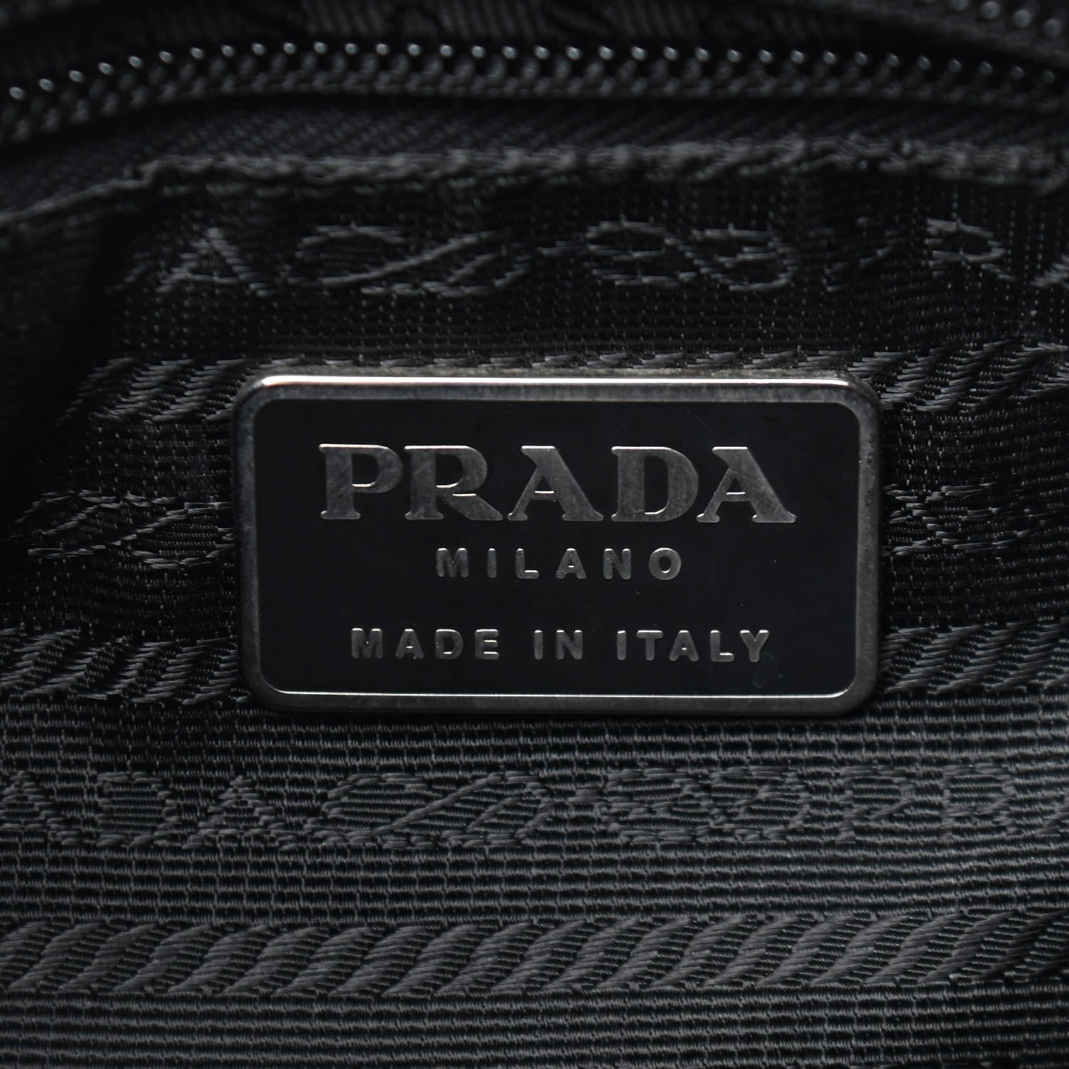 Prada Tessuto Nylon Shoulder Bag Black 6 of 9