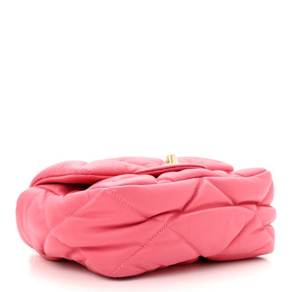 Chanel Calfskin Quilted Mini Square Bubbly Flap Pink 4 of 10