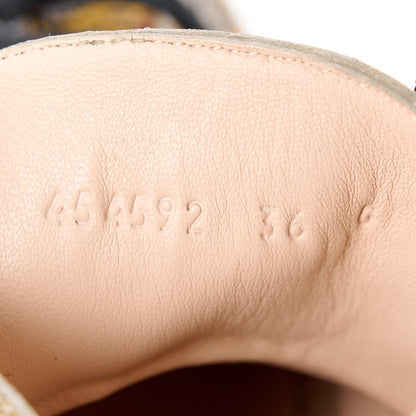 Gucci GG Supreme Monogram Bengal Pearl Womens High Top Sneakers 36 Beige Pink 8 of 9