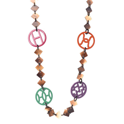 Hermes Buffalo Horn Lacquer Deva Necklace 1 of 4