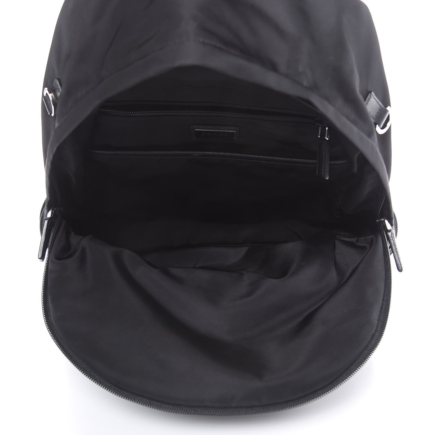 Prada Nylon Montagna Saffiano Day Backpack Black 5 of 10