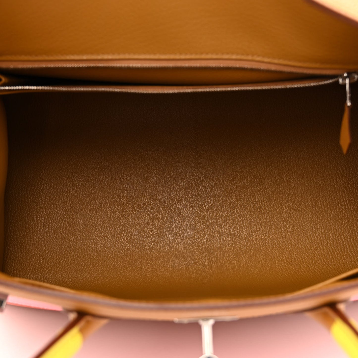 Epsom Sunrise Birkin Sellier 35 Lime Sesame Rose Confetti Terre Battue