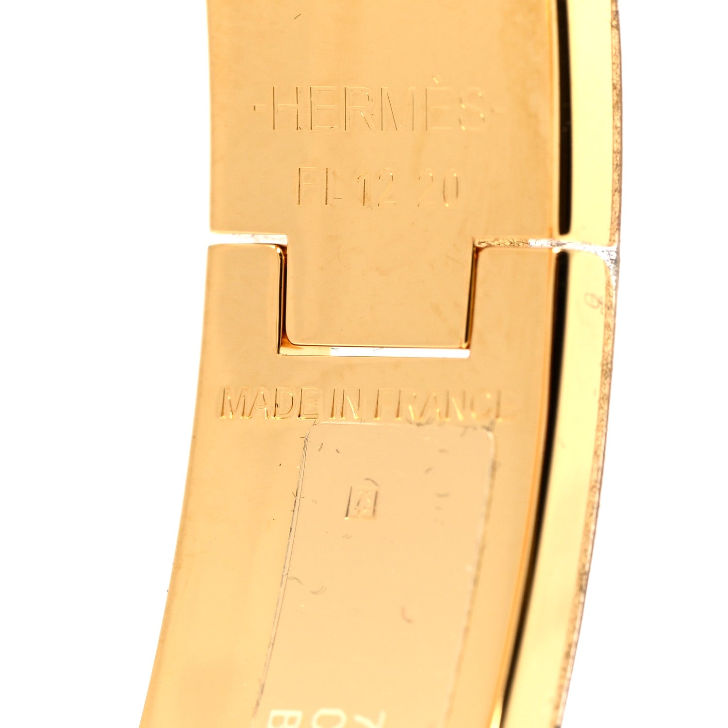 Hermes Enamel Narrow Clic Clac H Bracelet PM White 3 of 5