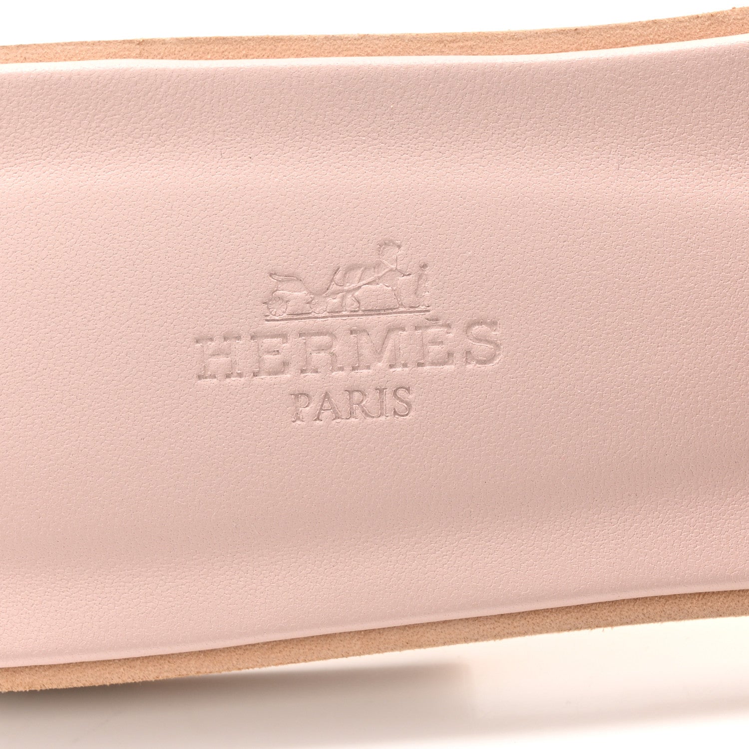 Hermes Epsom Oran Sandals 40 Rose Porcelaine 7 of 9