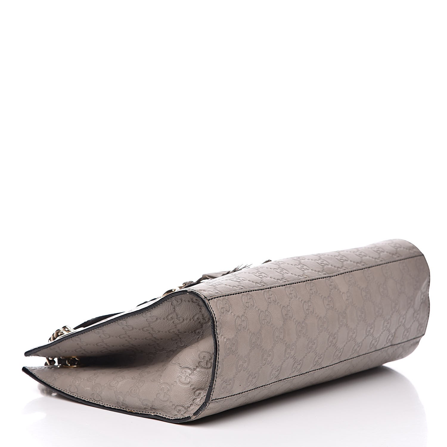 Gucci Soft Guccissima Large Emily Chain Shoulder Bag Storm Grey 4 of 17
