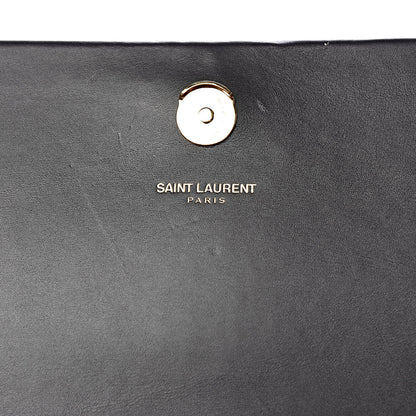 Saint Laurent Smooth Calfskin Medium Classic Monogram Kate Tassel Satchel Black 10 of 18