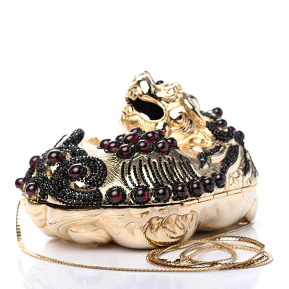 Judith Leiber Swarovski Crystal Ming Foo Dog Minaudiere Clutch 2 of 4