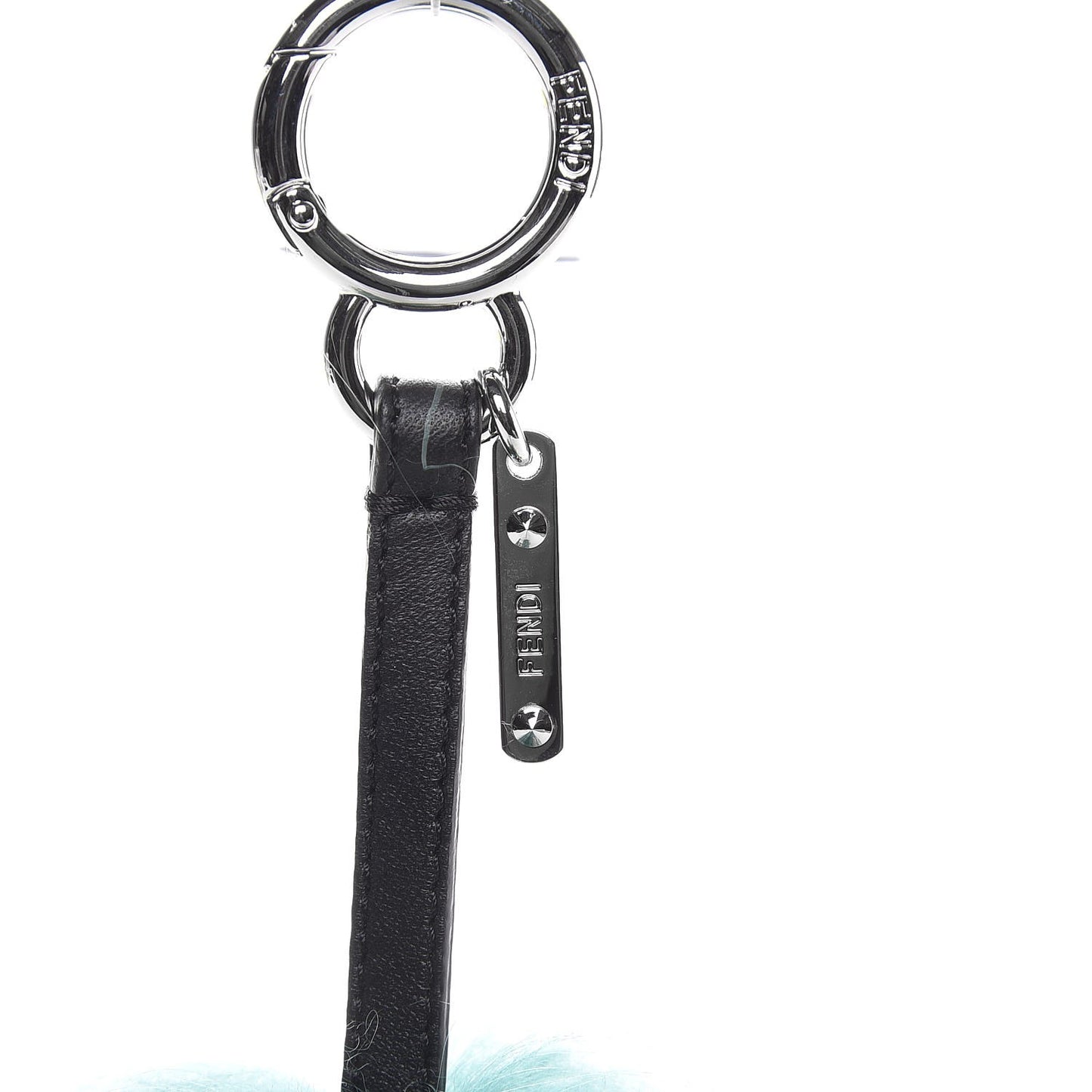 Goat Mink Fox Fur Mum Wonders Bag Charm Jade Bordeaux