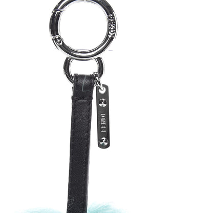 Fendi Goat Mink Fox Fur Mum Wonders Bag Charm Jade Bordeaux 4 of 6